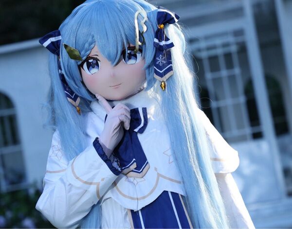 即納 全頭マスク 衣装付き コスプレ 着ぐるみ kigurumi 二次元