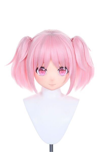 【在庫あり】全頭面 鹿目まどか 着ぐるみ マスク コスプレ 鍵つき マスク コスプレ ウィッグ 着ぐるみ kigurumi