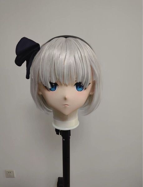 東方Project十六夜咲夜 全頭面 2個顔交換着ぐるみマスク コスプレ鍵つき