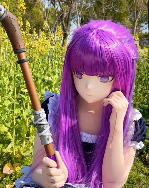 即納 フェルン 「葬送のフリーレン」全頭マスク コスプレ 着ぐるみ kigurumi 二次元