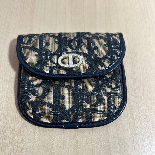 Christian Dior クリスチャンディオール コインケース ベージュ トロッター柄 CDロゴ 財布 小物入れ