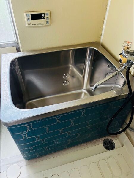 福岡発 ステンレス 浴槽 インテリア 団地 リノベーション レトロ コンパクト 深型