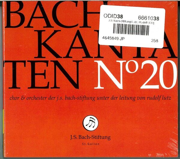 【新品輸入盤CD】ルドルフ・ルッツ:バッハ/カンタータ集 No. 20(BWV96, 67, 121)