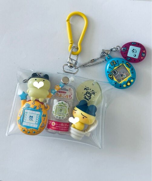 ガチャ詰めポーチ たまご めじるしアクセサリー シャカシャカチャーム まめ ガチャガチャ ミニチュア