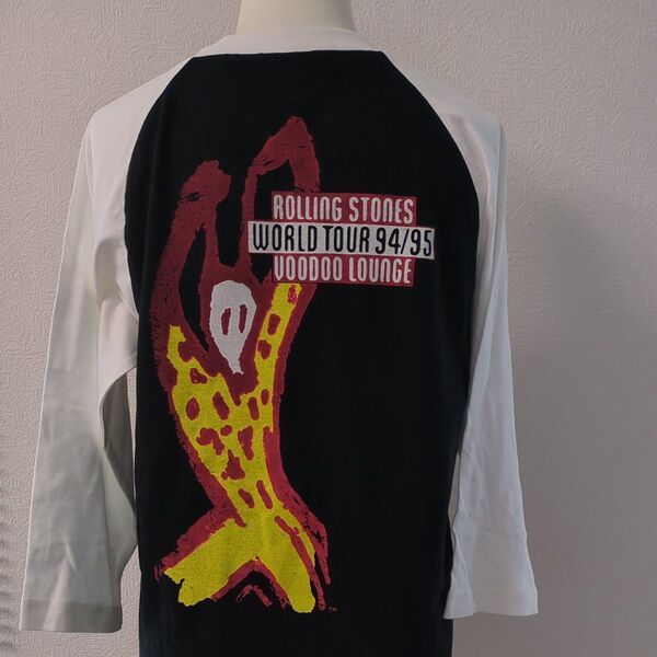ローリングストーンズ ラグランTシャツ ワールドツアー94/95 メンズ レディース 男女兼用 レア 希少 人気柄
