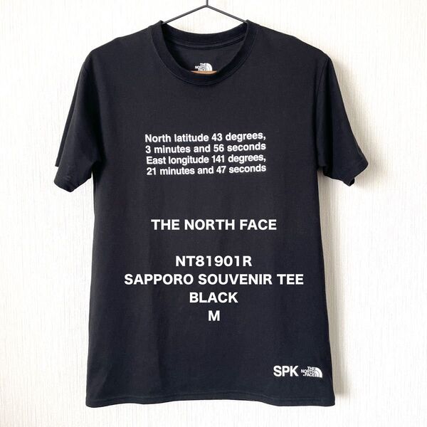 【THE NORTH FACE】ノースフェイス 札幌限定Tシャツ スーベニア キャンプ アウトドア 匿名配送 黒 M ユニセックス