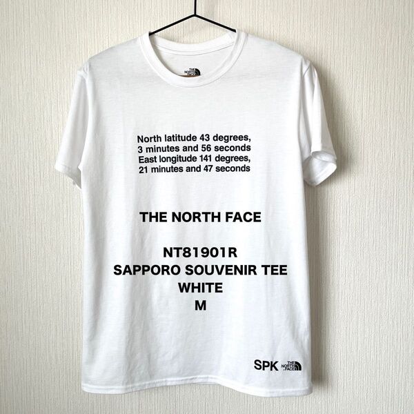 【THE NORTH FACE】ノースフェイス 札幌限定Tシャツ スーベニア キャンプ アウトドア 匿名配送 白 M ユニセックス