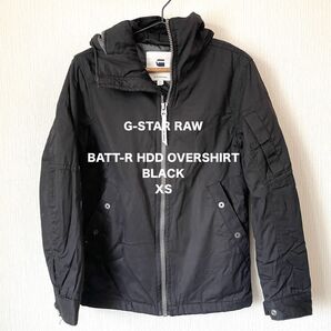 【G-STAR RAW】ジースターロゥ 中綿ジャケット アウター 冬服 ロック カジュアル 匿名配送 黒 ブラック XS メンズ