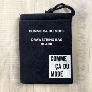 【COMME CA DU MODE】コムサデモード 巾着袋 ポーチ 匿名配送 黒 ブラック ユニセックス ノベルティグッズ