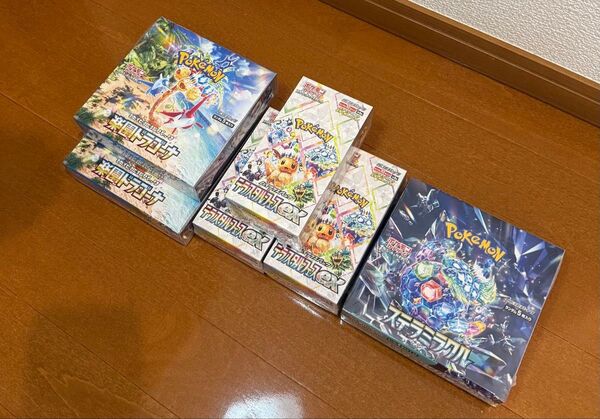 ポケモンカード テラスタルフェスex 3box 楽園ドラゴーナ 2box ステラミラクル 1BOX すべてシュリンク付き