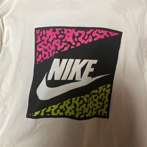 NIKE ナイキ 半袖 クルーネック プリント Tシャツ 古着 WHITE 白 M
