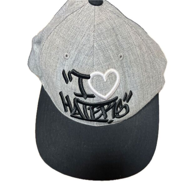 DGK ディージーケー ツートーン 刺繍 スナップ バック キャップ CAP 帽子 グレー BLACK フリー