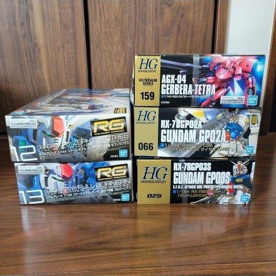 未組立 RG ゼフィランサス GP01 フルバーニアン GP01Fb HG ステイメン サイサリス GP02A ガーベラテトラ