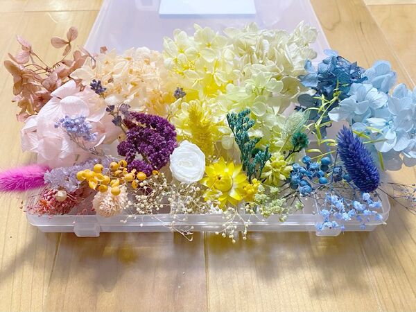 101花材詰め合わせ【バラ付き】プリザーブド ドライ ハーバリウムレジン