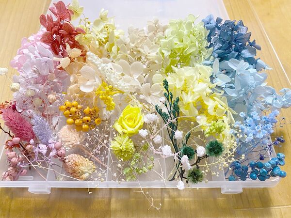 103花材詰め合わせ(大)【バラ付き】プリザーブド ドライ ハーバリウムレジン