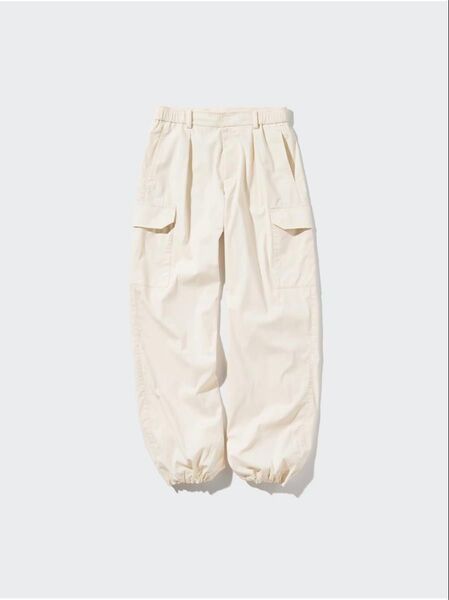 ◆ユニクロ イージーカーゴパンツ 丈長め ナチュラル サイズM 新品タグ付き(長期保管)◆