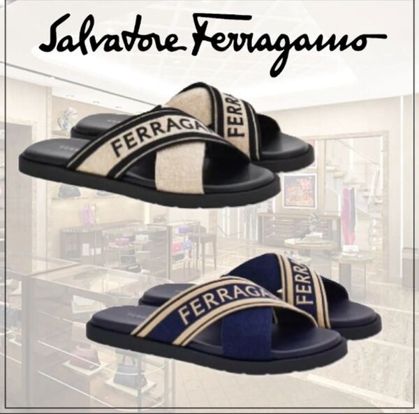 メンズ FERRAGAMO(フェラガモ) スリッパ サンダル 26サイズ