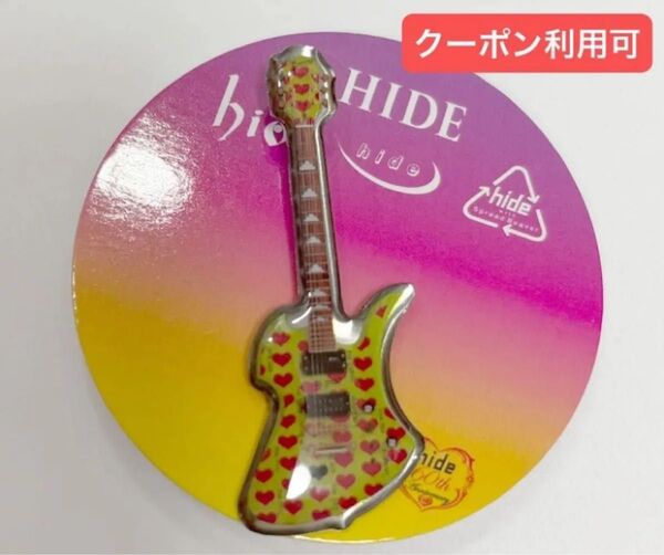 hide 60th Anniversary グリーンハートピンバッジ