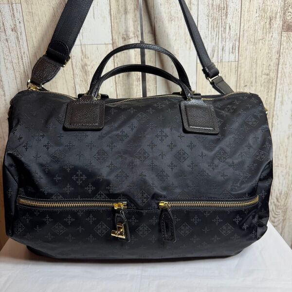 ☆極美品☆【ラシット】ボストンバック ショルダーバッグ 2way A4 黒