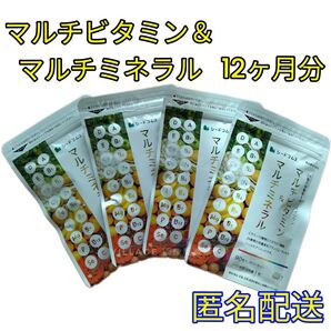 【マルチビタミン&マルチミネラル シードコムス サプリメント】12ヶ月分