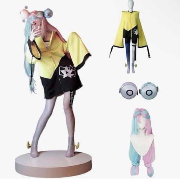 【美品】ナンジャモ コスプレ S ウィッグ付き 髪飾り付き