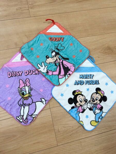 新品☆ しまむら ループ付きタオル 3枚セット ディズニー