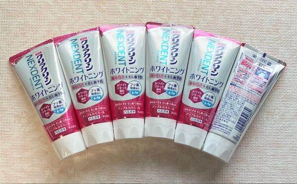 クリアクリーン NEXDENT ホワイトニング アップルカモミール 120g×6