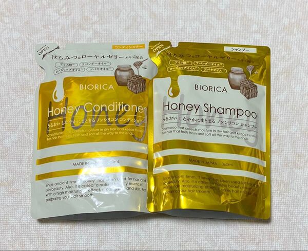 ドウシシャ BIORICA(ビオリカ)ハチミツ シャンプー 、コンディショナー 詰替用 各360mL