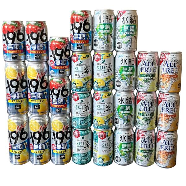缶チューハイ 缶サワー 21本 ノンアルコール缶サワー6本 計27本 まとめ売り