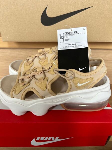 新品タグ付き ナイキ エア マックス ココ 23㎝ サンダル 厚底 スポーツサンダル セサミ