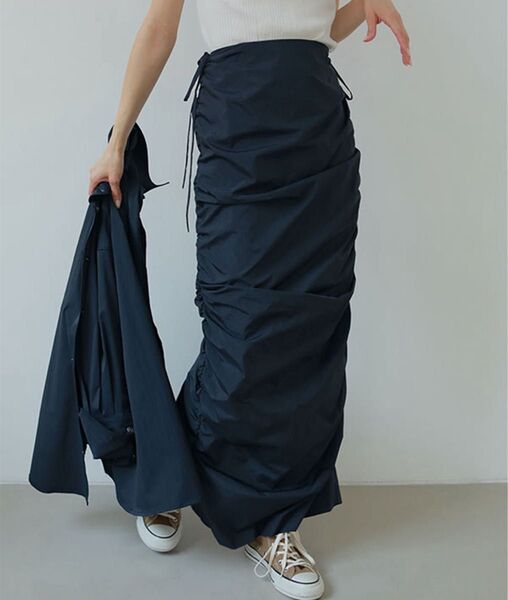 etre tokyo ギャザーIラインスカート エトレトウキョウ ロングスカート