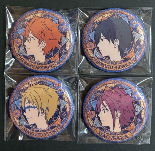 あんスタ Trickstar 明星スバル 氷鷹北斗 遊木真 衣更真緒 中国限定 横顔缶 缶バッジ セット あんさんぶるスターズ