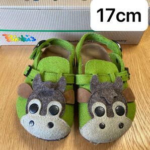 Birki's 子供靴 ビルケン サンダルBK933503 カウグリーンKIDS 27 17cm