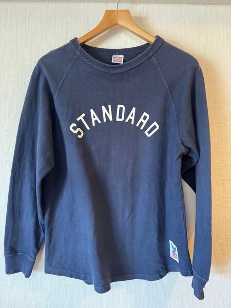スタンダードカリフォルニア ロンt ネイビー Mサイズ USA 古着 スウェット ロンT 長袖 Tシャツ トレーナー アメカジ