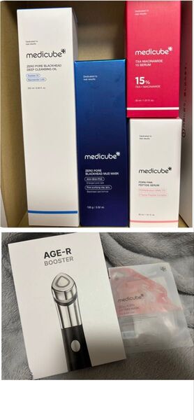 新品 メディキューブ 美顔器 AGE-Rスキンブースターショットと化粧品4点