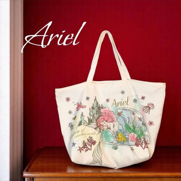 Disney ディズニー Ariel アリエル リトルマーメイド プリンセス 人魚姫 トートバッグ / キャンバス 帆布 肩掛け