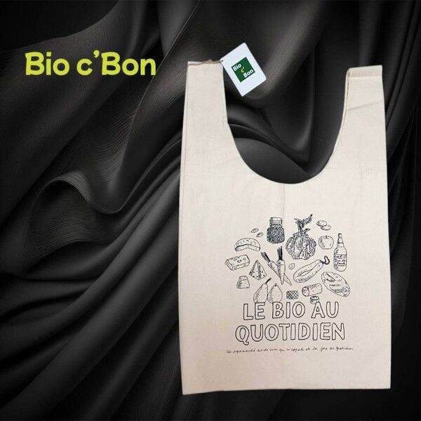ビオセボン Bio c' Bon エコバッグ トートバック マルシェバッグ / キャンバス 帆布 手提げ 肩掛け ショルダー