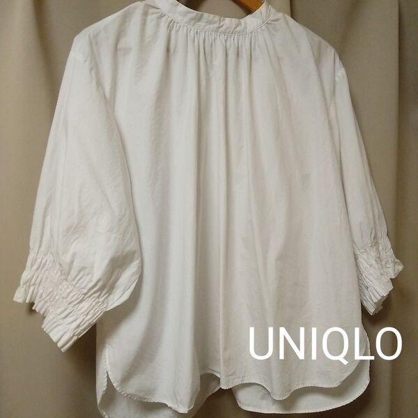 UNIQLO スモックブラウス オーバーブラウス 七分袖