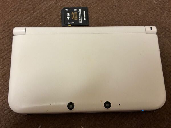 動作良好 任天堂 ニンテンドー3DS LL SPR-001 ホワイト タッチペンなし SDカード付き スライドパッドのゴムなし