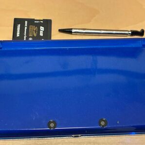 動作良好 液晶無傷 ニンテンドー3DS 任天堂 CTR-001 コバルトブルー SDカード タッチペン付 スティックゴムなし