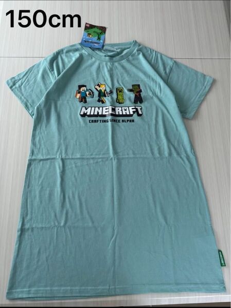 新品 マイクラ Tシャツ ワンピース 映画 女の子 半袖 スカート 150cm