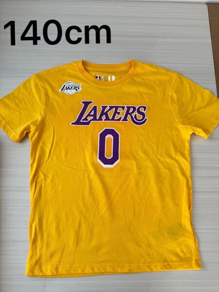 NBA Tシャツ LAKERS レイカーズ 半袖Tシャツ バスケ 綿140cm
