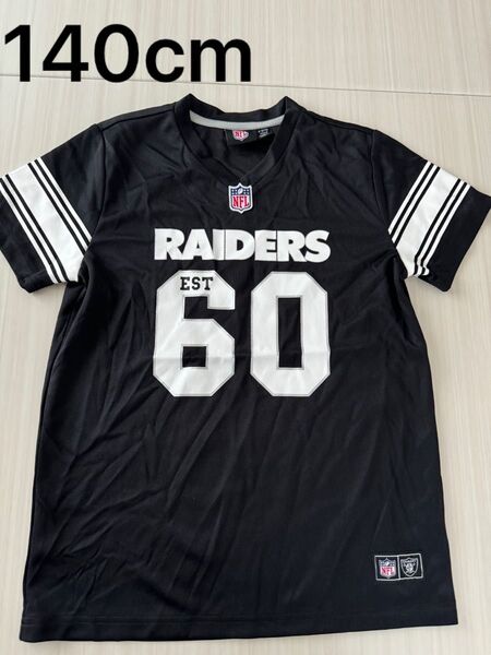 NFL RAIDERS レイダース ゲームシャツ ユニフォームメッシュ140cm