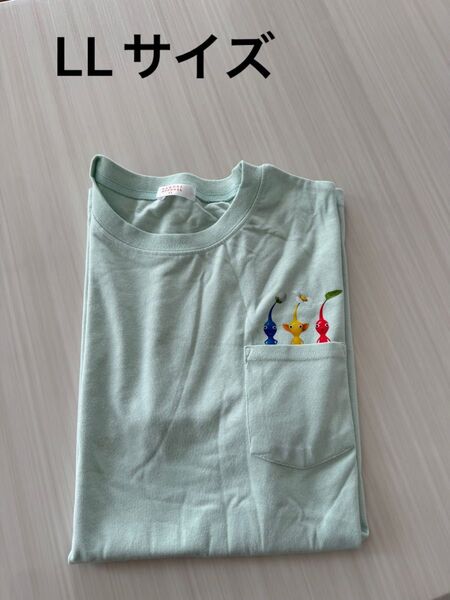 未使用 任天堂 ピクミン Tシャツ メンズ 半袖 レディース LLサイズ 刺繍