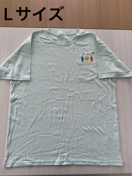 未使用 任天堂 ピクミン Tシャツ メンズ 半袖 レディース Lサイズ 刺繍
