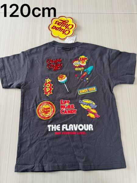 新品 希少 チュッパチャプス Tシャツ 男の子 半袖 120cm ワッペン刺繍