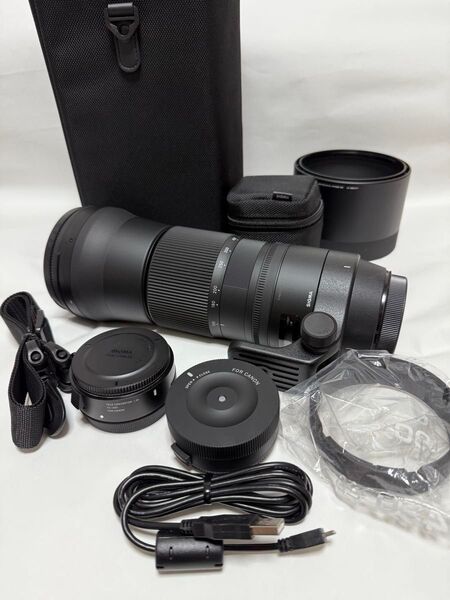 【極上美品】SIGMA 150-600mm F5-6.3 DG 1.4xテレコンキット (キヤノンEF用) USB DOCK付