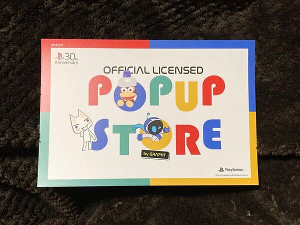 プレステ 30th【ポストカード】ポップアップ ストアPlayStation POP UP STORE TSUTAYA 特典