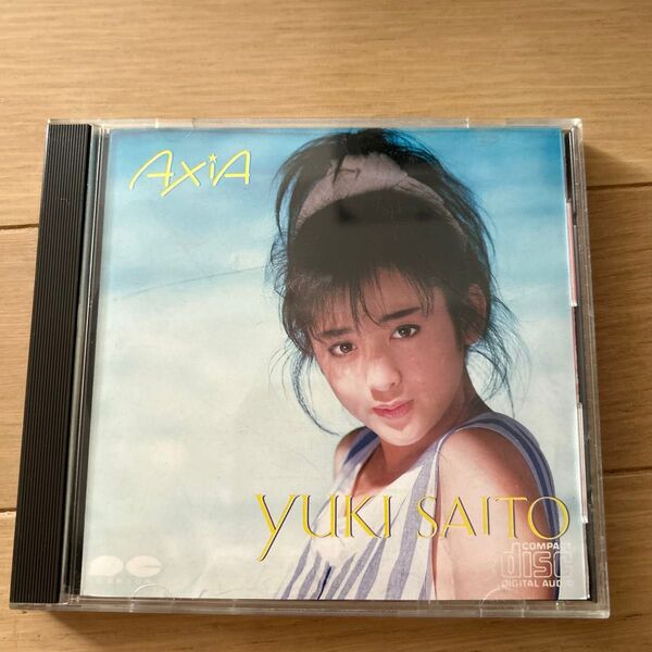 斉藤由貴 ファーストアルバム AXIA CD 再生確認済み!1st アルバム 1985年購入