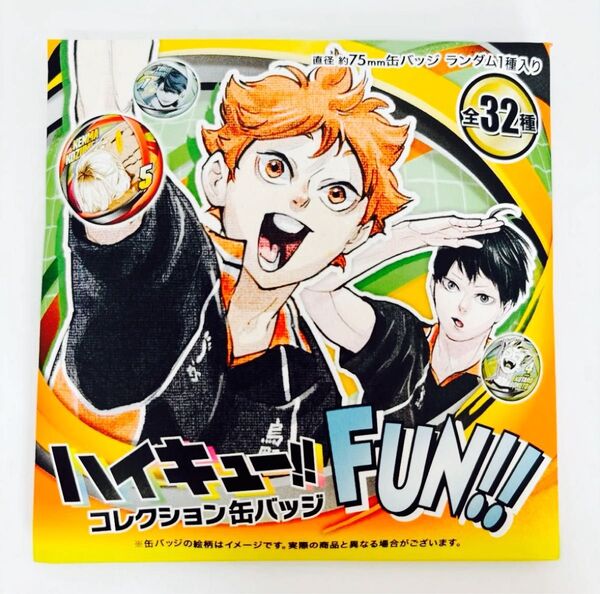 新品未開封 ハイキュー!! ファンパーク コレクション缶バッジ FUN 書き下ろし 原作